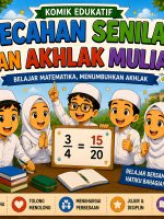 Komik Edukatif Pecahan Senilai dan Akhlak Mulia : Belajar Matematika, Menumbuhkan Akhlak